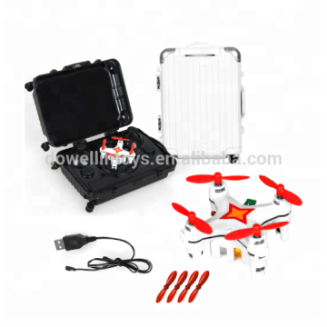 DWI 4.5CM 2.4G 4CH 6 axis Mini Pocket Drone Packing By Suitcase